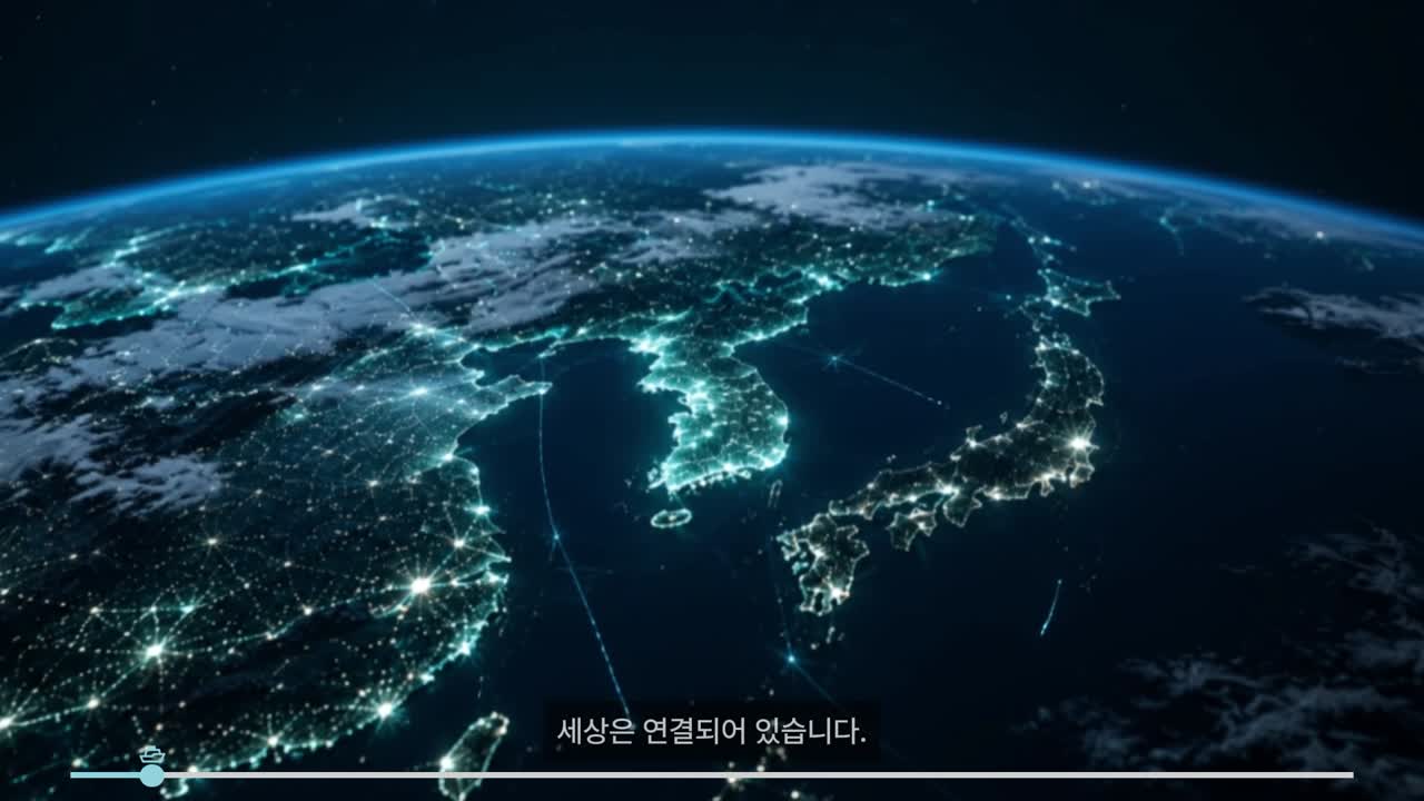 한국과 동아시아를 연결하는 지구의 물류 네트워크